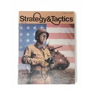 Vintage 1987 Strategy & Tactics Magazine Number 112 Patton Goes To War Board